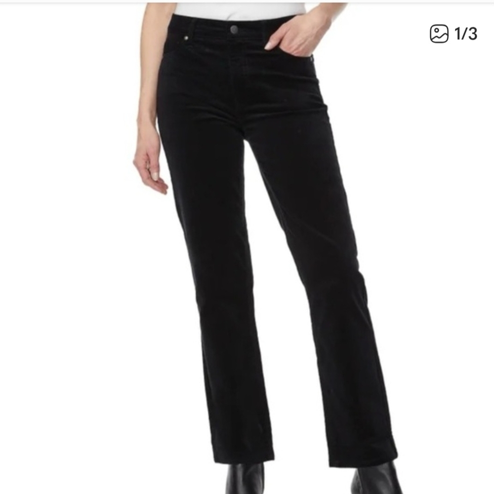 NWT Buffalo David Bitton Black Corduroy Pants, sz 8 Women